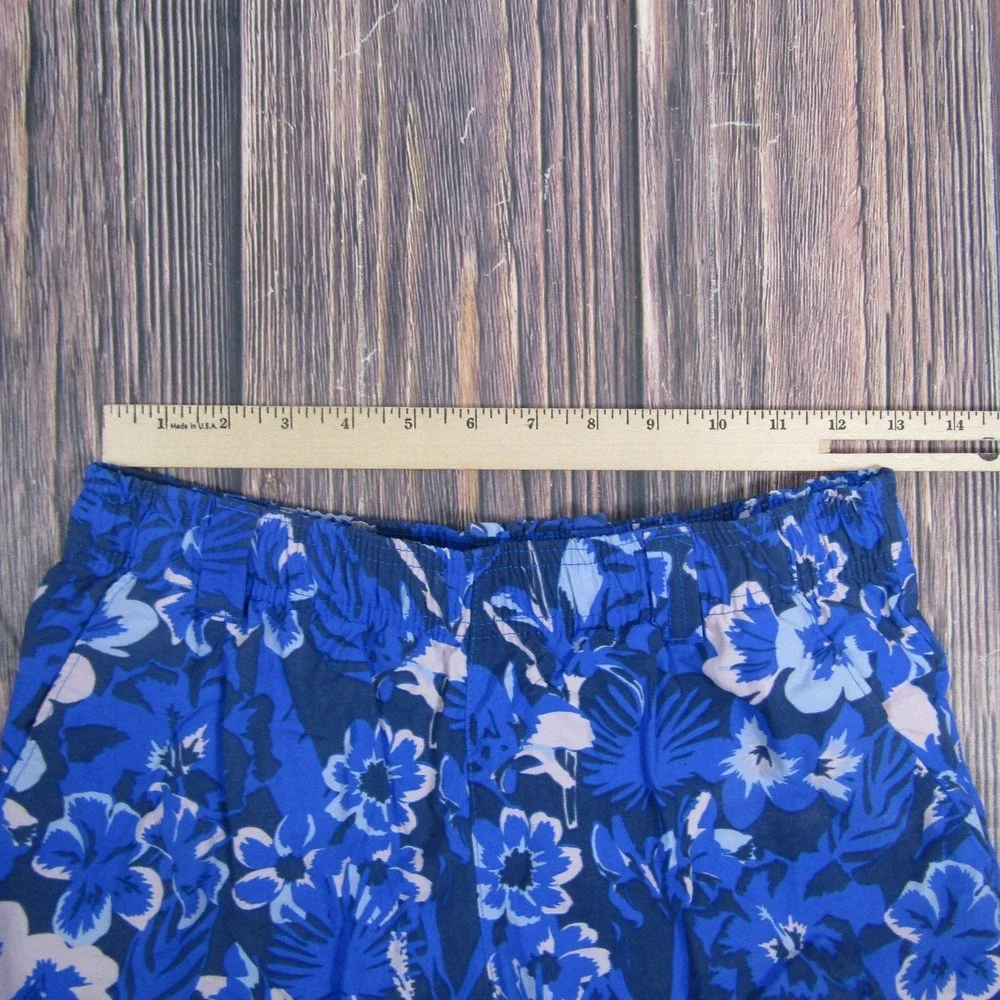 Columbia Swim Trunks Mens XS Blue Floral PFG Fishing Shorts Mesh Lined Quick Dry